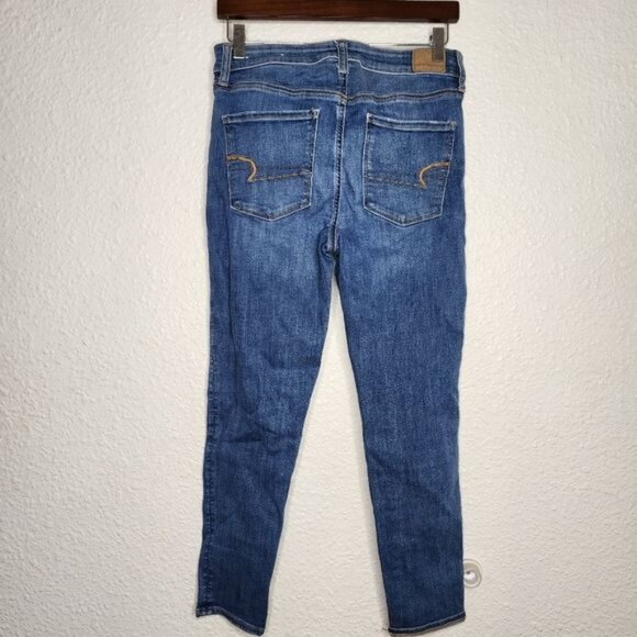 American Eagle Next Level Stretch Hi-Rise Jegging Crop Women's Size 8 - Picture 7 of 8